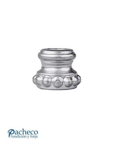 Macolla Aluminio Fundido Abombada Ornamental para Redondo 16 mm