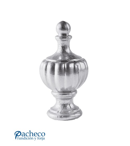 Remate de Aluminio Fundido Ornamental de Base Redonda 120 mm