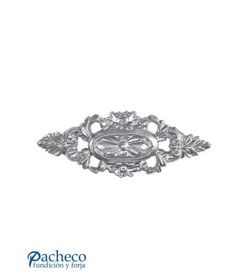 Plafón  Ornamental con Rosetón Central de Aluminio Fundido