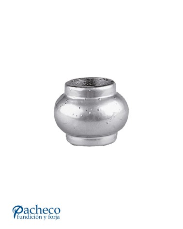 Macolla Aluminio Fundido Cilindrica con Anillo Central para Redondo 20 mm