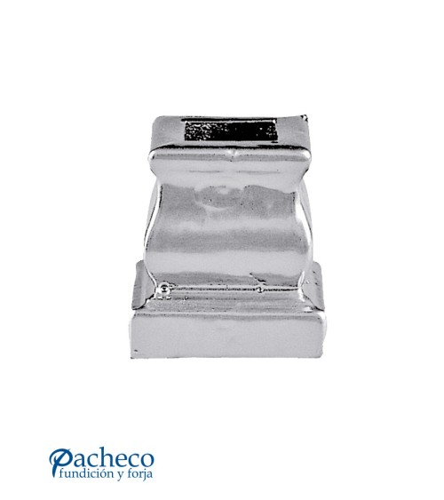 Macolla de Aluminio Fundido Cuadrada con Base para Cuadrado 16 mm