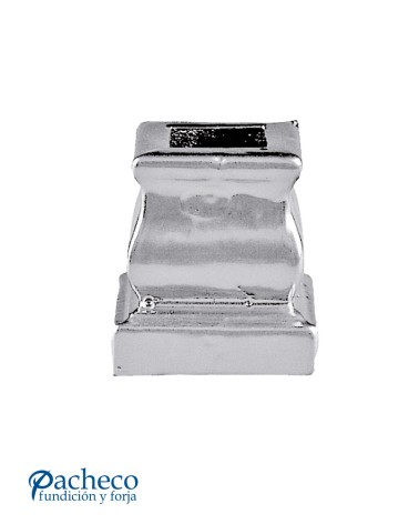 Macolla de Aluminio Fundido Cuadrada con Base para Cuadrado 16 mm