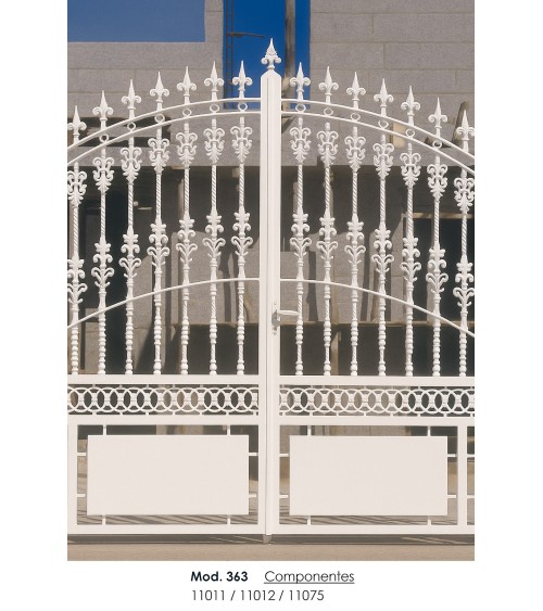 Jabalcon de Aluminio Fundido Ornamental IZQ para Escaleras M8 Jabalcon de Aluminio Fundido Ornamental IZQ para Escaleras M8