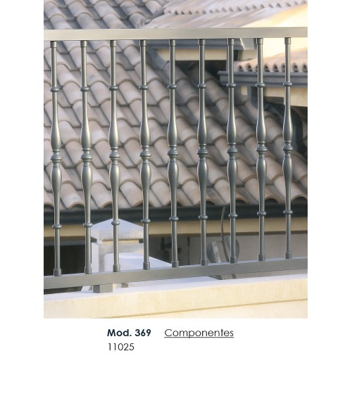 Balaustre de Aluminio Fundido Abarrilado para Barandillas M8