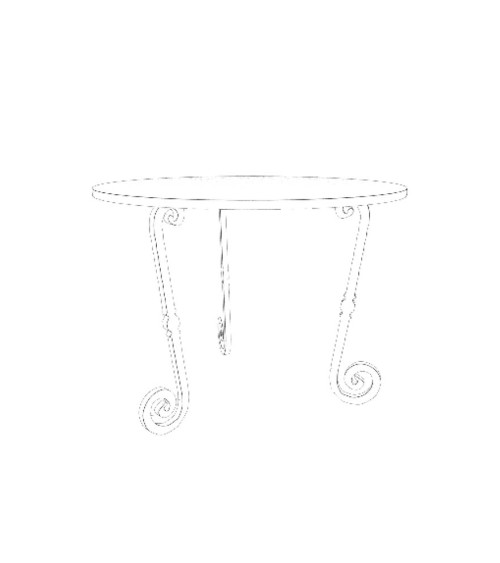 Ese de Forja Para Mesa o Arranque de Escalera Liso con Macolla Central Redondo 25 mm