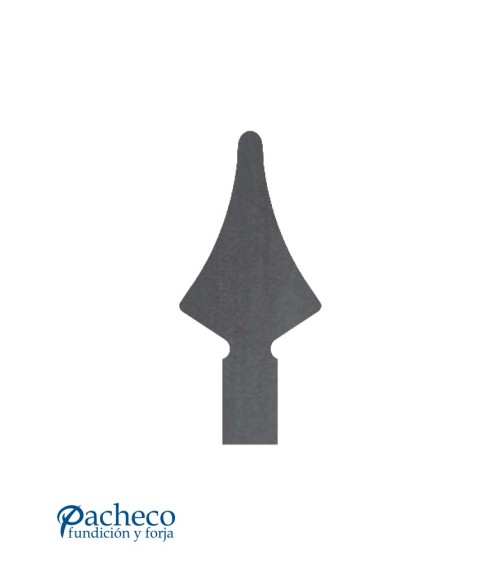 Lanza de Hierro de Corte Láser 121x33 mm Espesor 3 mm