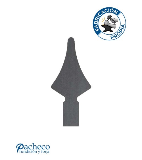 Lanza de Hierro de Corte Láser 121x33 mm Espesor 3 mm