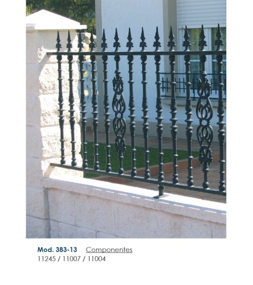 Macolla de Aluminio Fundido Ornamental Alta para Redondo 14 - 16 mm