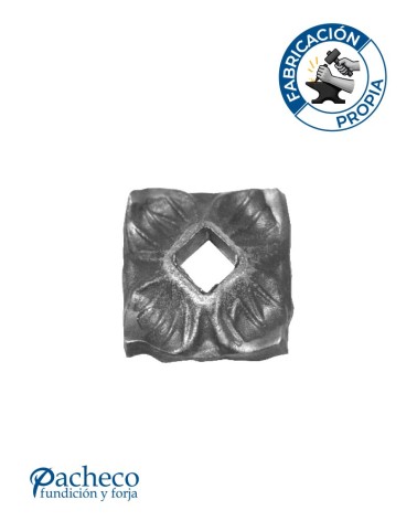 Base Cuadrada de Forja para Cuadrado 14 - 16 mm