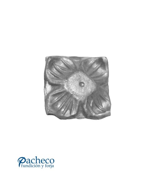 Base Cuadrada de Forja con Espesor 7 mm