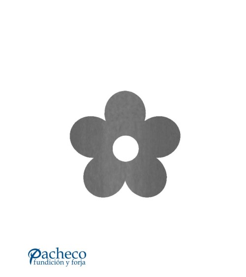 Placa de Láser de Flor para Redondo 14 - 16 - 20 mm con Espseor 3 mm