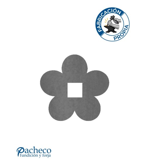 Placa de Láser de Flor para Cuadrado 14 - 16 - 20 mm con Espesor 3 mm