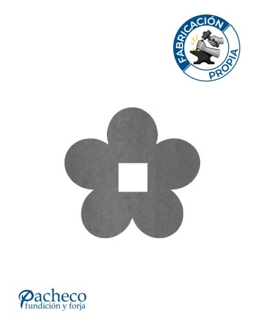 Placa de Láser de Flor para Cuadrado 14 - 16 - 20 mm con Espesor 3 mm