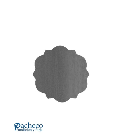 Placa de Láser Circular con Marco Ornamental Espesor 6 mm