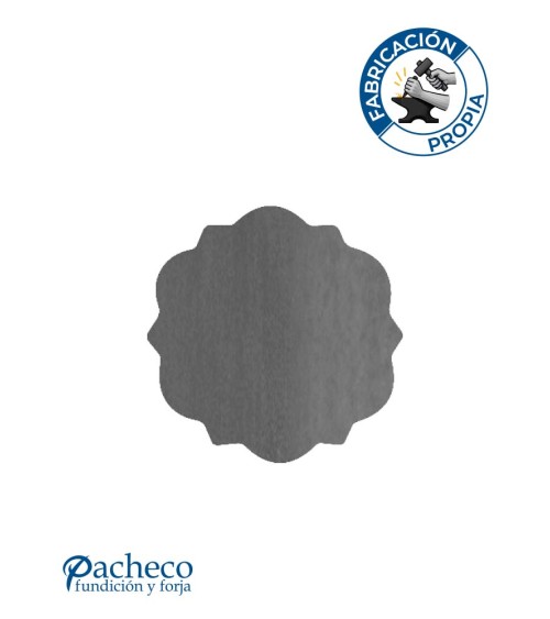 Placa de Láser Circular con Marco Ornamental Espesor 6 mm