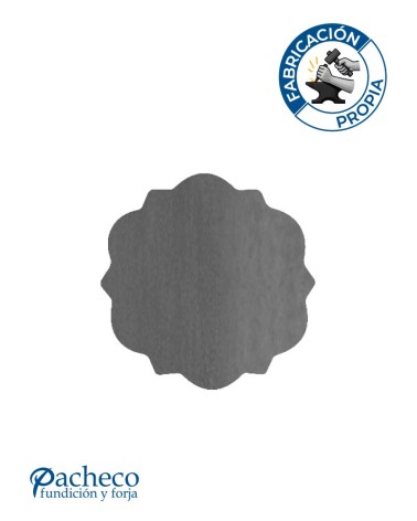 Placa de Láser Circular con Marco Ornamental Espesor 6 mm