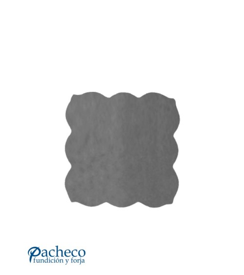 Placa de Láser Cuadrada con Marco Ornamental Espesor 6 mm