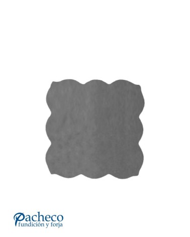 Placa de Láser Cuadrada con Marco Ornamental Espesor 6 mm