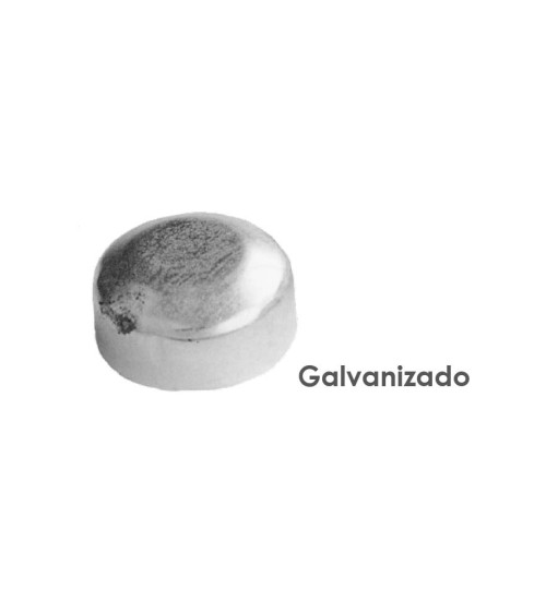 Tapón Galvanizado para Redondo 40 - 45 - 50 - 60 mm
