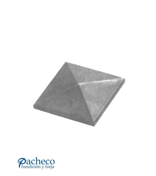 Tapón Galvanizado Piramidal para Cuadrado 20 - 30 - 40 - 50 - 60 - 80 -100 mm