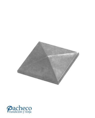 Tapón Galvanizado Piramidal para Cuadrado 20 - 30 - 40 - 50 - 60 - 80 -100 mm