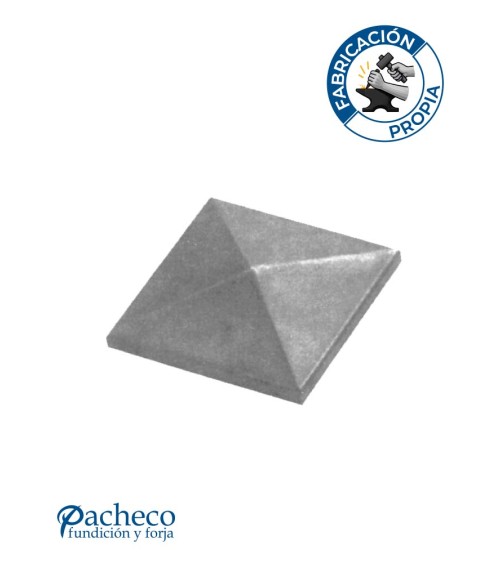 Tapón Galvanizado Piramidal para Cuadrado 20 - 30 - 40 - 50 - 60 - 80 -100 mm