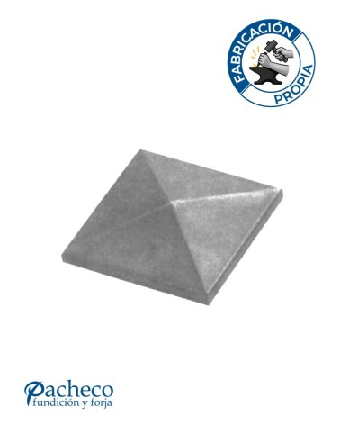 Tapón Galvanizado Piramidal para Cuadrado 20 - 30 - 40 - 50 - 60 - 80 -100 mm
