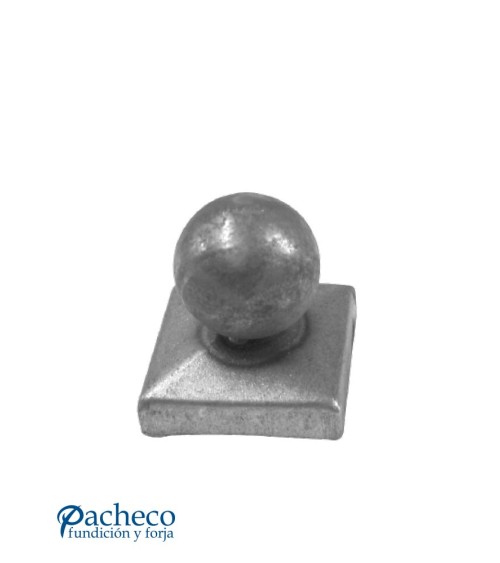 Tapón con Bola Hueca de Forja para Cuadrado 30 - 40 - 50 - 75 - 80 mm