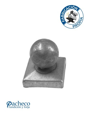 Tapón con Bola Hueca de Forja para Cuadrado 30 - 40 - 50 - 75 - 80 mm