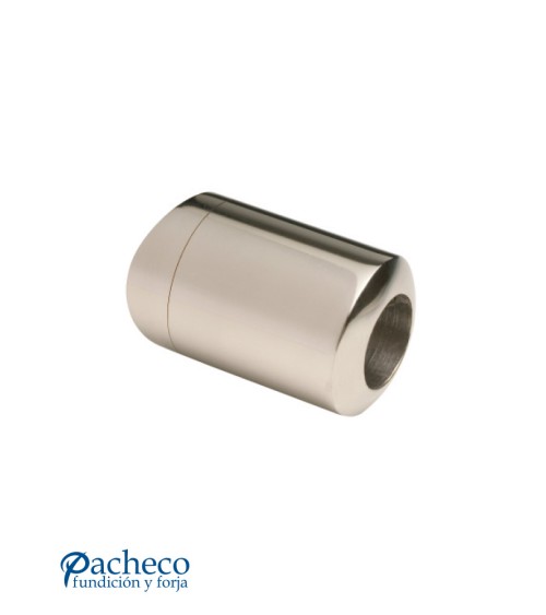 Conector de Acero Inoxidable 316 para Redondo 43 mm y Varilla Brillo y Satinado