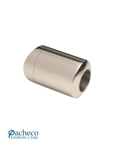 Conector de Acero Inoxidable 316 para Redondo 43 mm y Varilla Brillo y Satinado