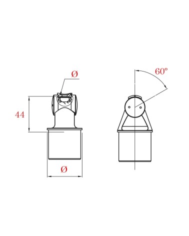 Soporte Regulable de Acero Inoxidable 316 Brillo y Satinado para Poste y Pasamanos Redondo