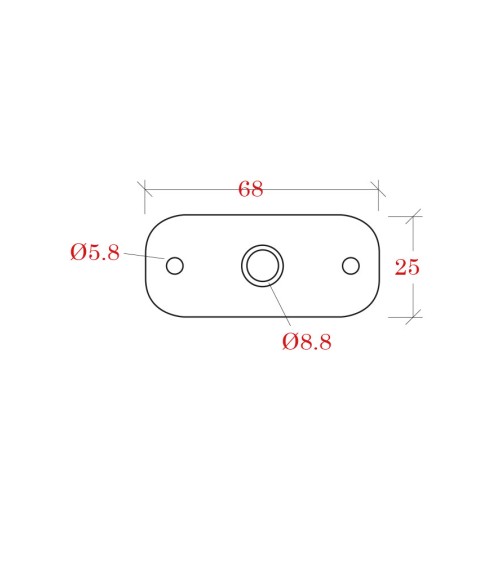 Placa de Unión Recta para Poste Cuadrado de Acero Inoxidable 316 Brillo y Satinado