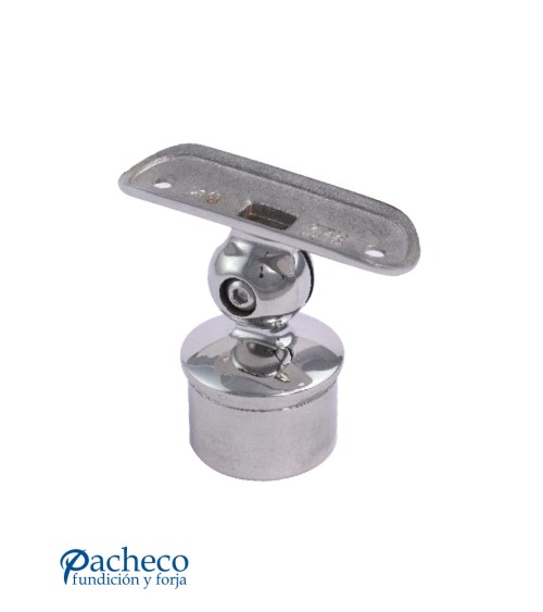 Soporte Regulable Redondo de Acero Inoxidable 316 Brillo y Satinado para Poste y Pasamanos Redondo