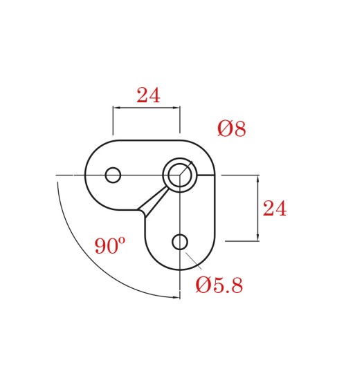 Placa Curva de Unión de Esquina para Barandilla de Acero Inoxidable 316 Brillo y Satinado