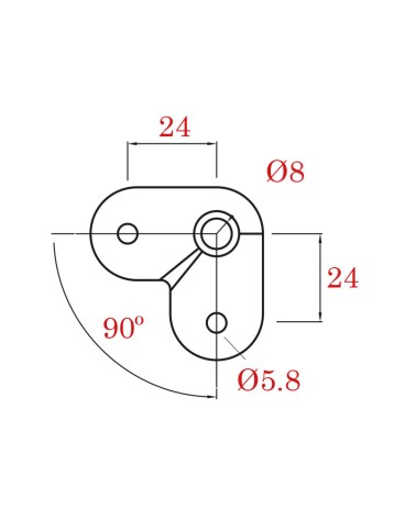Placa Curva de Unión de Esquina para Barandilla de Acero Inoxidable 316 Brillo y Satinado