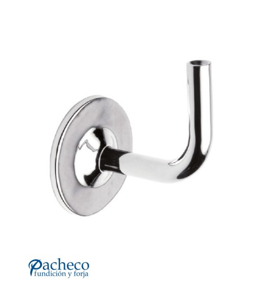 Soporte para Soldar a Pasamanos Redondo y M8 a Pared de Acero Inoxidable 316 Brillo y Satinado