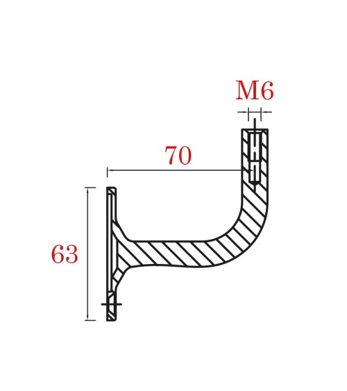 Soporte para Soldar a Pasamanos M6 y Anclaje a Pared con Tornillos de Acero Inoxidable 316 Brillo y Satinado
