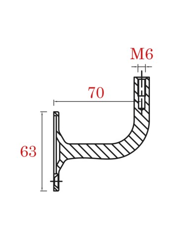 Soporte para Soldar a Pasamanos M6 y Anclaje a Pared con Tornillos de Acero Inoxidable 316 Brillo y Satinado
