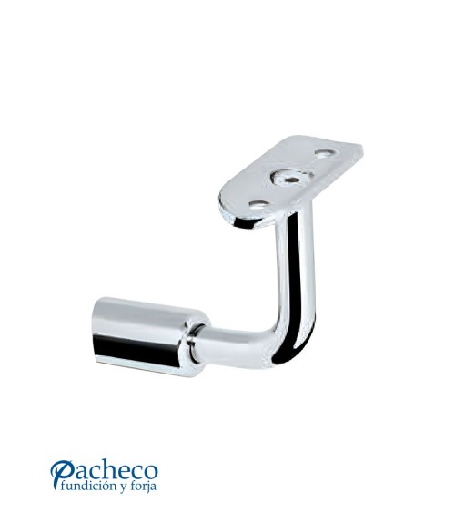 Soporte Curvo de Acero Inoxidable 316 Brillo y Satinado para colocar Pasamanos en Horizontal y en Vertical