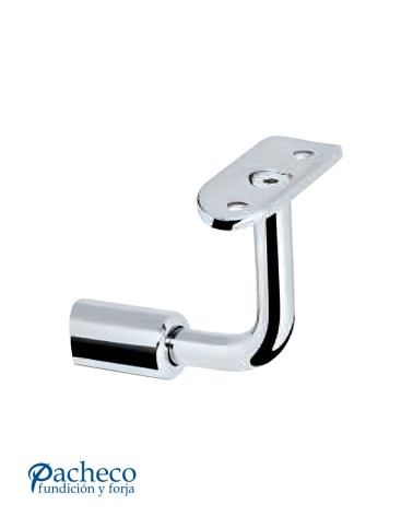 Soporte Curvo de Acero Inoxidable 316 Brillo y Satinado para colocar Pasamanos en Horizontal y en Vertical