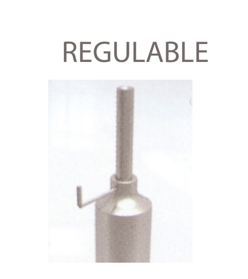 Base Superior Ajustable para Pasamanos de Acero Inoxidable 316 Brillo y Satinado