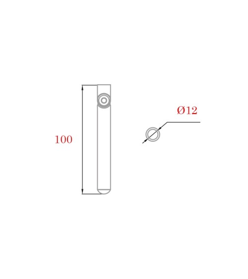 Varilla Inlinada Regulable de Unión para Soldar de Acero Inoxidable 316 Brillo y Satinado