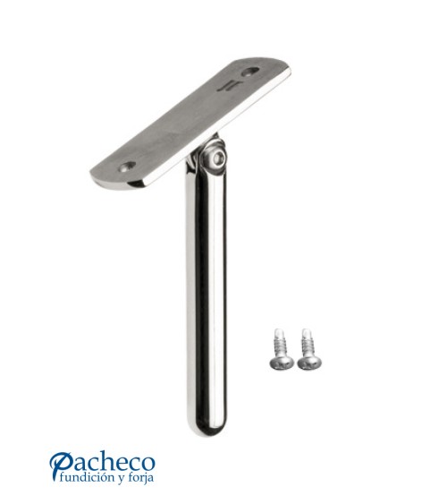 Soporte Superior Regulable para Pasamanos Cuadrado de Acero Inoxidable 316 Brillo y Satinado
