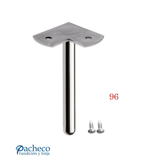 Soporte Superior en Esquina para Pasamanos Cuadrado de Acero Inoxidable 316 Brillo y Satinado