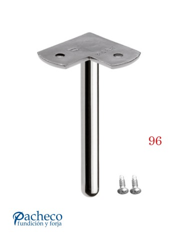 Soporte Superior en Esquina para Pasamanos Cuadrado de Acero Inoxidable 316 Brillo y Satinado