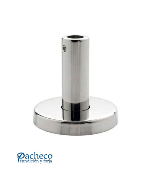 Soporte de Acero Inoxidable 316 Brillo y Satinado para Anclaje a Suelo Redondo y a Varilla Redonda