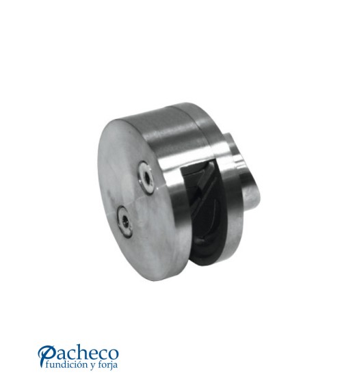 Pinza Redonda en Acero Inoxidable 316 Brillo y Satinado Esquinera para Redondo 43 mm