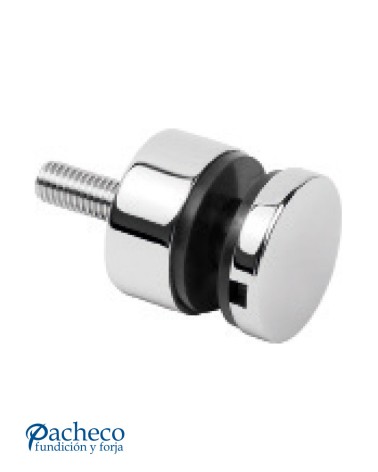 Pinza de Botón de Acero Inoxidable 316 Brillo y Satinado para Fijación Única de Cristal de 6 a 16 mm