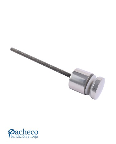 Pinza de Botón de Acero Inoxidable 316 para Barandillas de Cristal de 12,76 mm a 16,76 mm